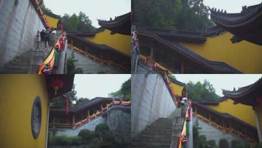杭州西湖上天竺法喜禅寺江南寺庙4K视频合集高清在线视频素材下载
