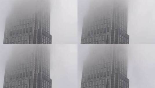 雾霾天气城市空气质量大气污染高清在线视频素材下载