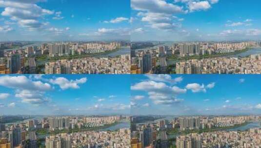 惠州东平半岛蓝天白云-4K-420-40P高清在线视频素材下载