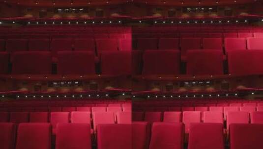 轨道移动拍摄剧场观众席座位高清在线视频素材下载
