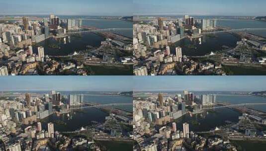 澳门城市建筑航拍风光高清在线视频素材下载