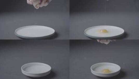 4K鸡蛋打开鸡蛋掉落S-Log素材高清在线视频素材下载