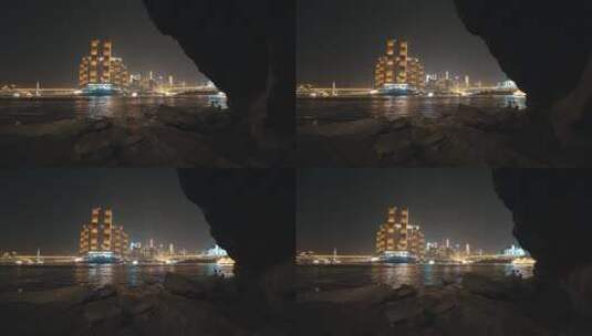 8K重庆来福士夜景实拍高清在线视频素材下载