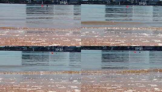 五缘湾港内夏天中午游泳的人高清高清在线视频素材下载