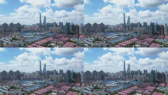 上海CBD陆家嘴航拍视频【4K60】高清在线视频素材下载