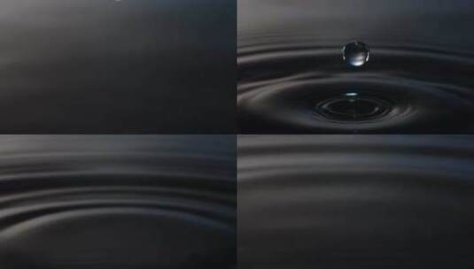 水滴水珠下落慢镜头24高清在线视频素材下载