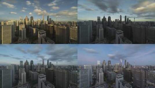 广州绝美CBD都市风光日转夜高清在线视频素材下载