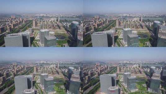 4K  航拍寿光城市风光全景高清在线视频素材下载