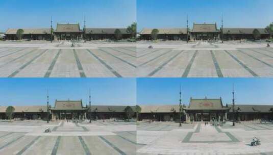 山西解州关帝祖庙4k航拍高清在线视频素材下载