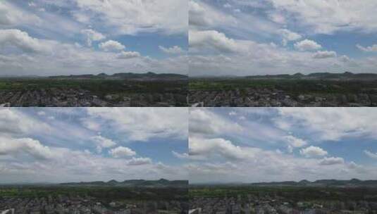 杭州径山天空航拍高清在线视频素材下载