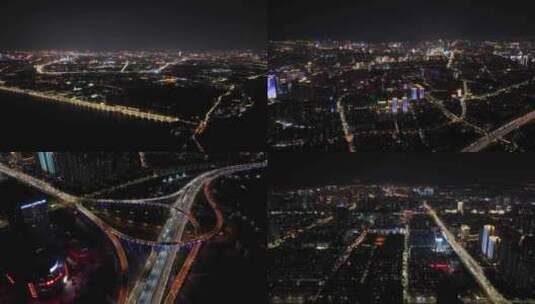 4K 昆明城市夜景立交桥高清 御高清在线视频素材下载