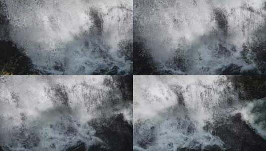 航拍瀑布镜头高清在线视频素材下载