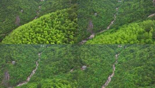 安徽黄山风景区山川国风水墨画航拍高清在线视频素材下载