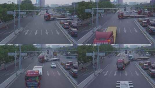 城市路跑高清在线视频素材下载