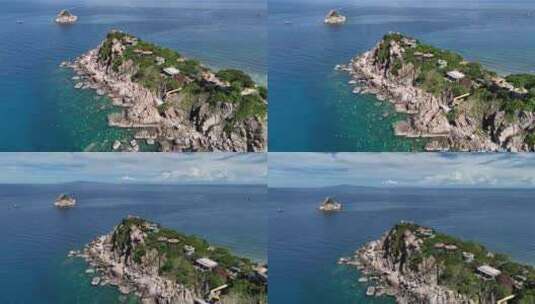 泰国龟岛Koh Tao海岛自然风光航拍高清在线视频素材下载