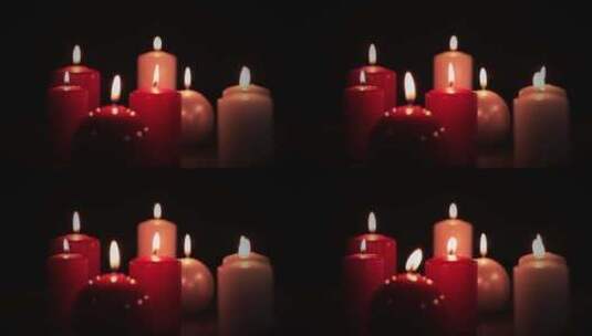 烛光 蜡烛 火焰 燃烧高清在线视频素材下载