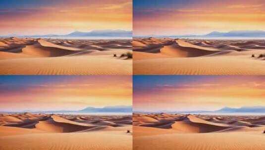 AI 沙漠沙尘暴高清在线视频素材下载