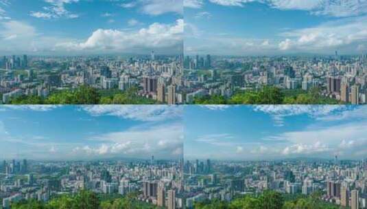 深圳南山公园望城市中心CBD摩天大楼建筑高清在线视频素材下载