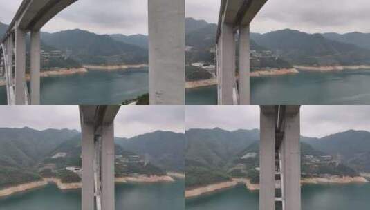 天峨龙滩特大桥航拍高清在线视频素材下载