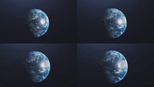 从太空看地球地球镜头壁纸背景高清在线视频素材下载