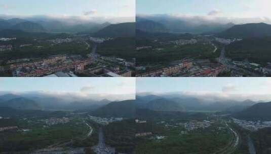 广东东莞：山峰之上云层密布高清在线视频素材下载