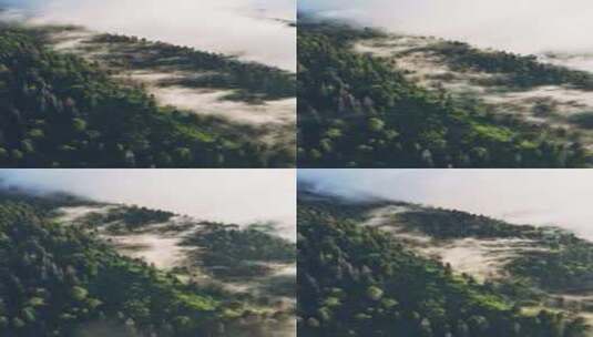 延时拍摄山林云雾高清在线视频素材下载