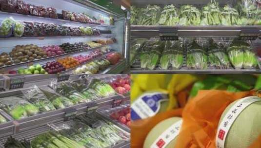 新鲜 生鲜店 蔬菜配送高清在线视频素材下载