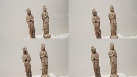 古代佛像雕塑特写高清在线视频素材下载