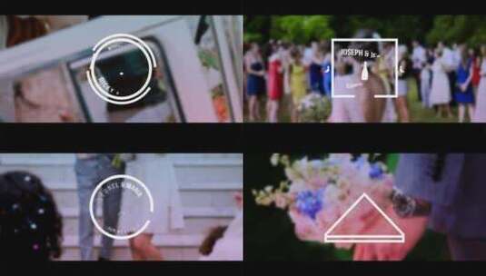 浪漫简洁婚礼标题素材包视频包装AE模板高清AE视频素材下载
