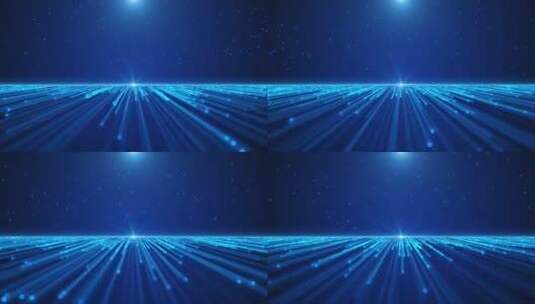 蓝色粒子光线三维背景AE模板高清AE视频素材下载