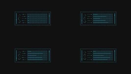 科技风格HUD屏幕UI设计合成叠加素材 (4)高清在线视频素材下载
