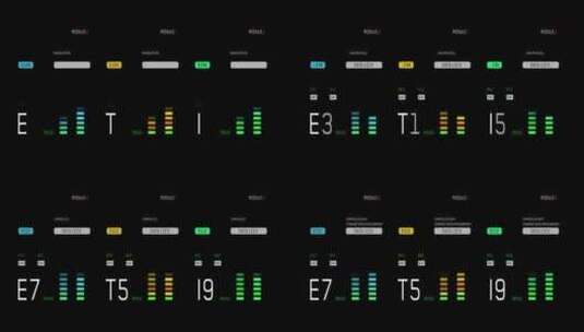 科技科幻未来HUD界面12通道高清在线视频素材下载