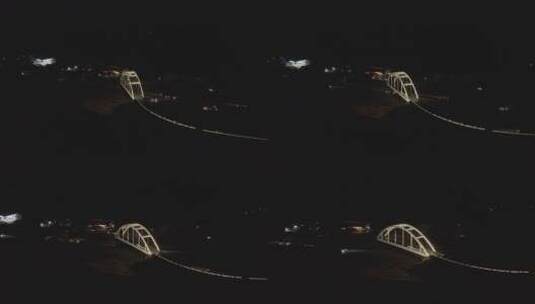 昆明玉高速路余家海立交桥夜景高清在线视频素材下载