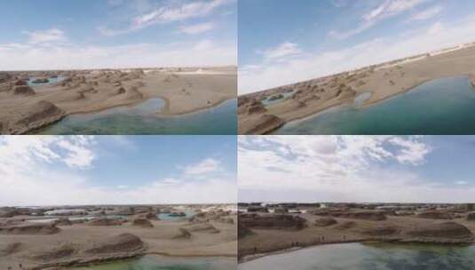 西北 沙漠 戈壁 雅丹 无人区 荒凉 魔鬼城高清在线视频素材下载
