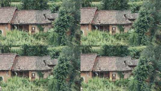 农村土木结构破旧老房子高清在线视频素材下载