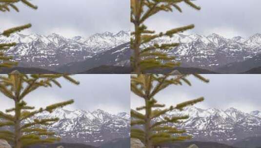 川藏线雪山风景高清在线视频素材下载