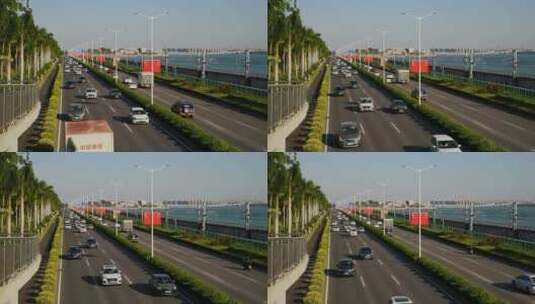 城市道路交通景观高清在线视频素材下载