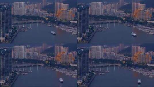 长江和长江大桥的岛屿景观。现代建筑。中国高清在线视频素材下载