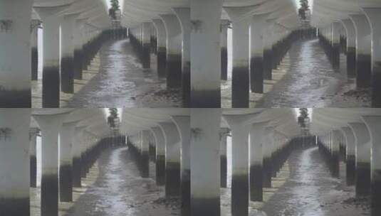 厦门海桥墩高清在线视频素材下载