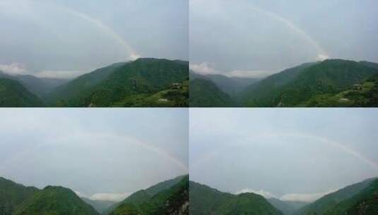 大山里的彩虹高清在线视频素材下载