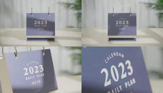 小清新2023日历-光影变化高清在线视频素材下载