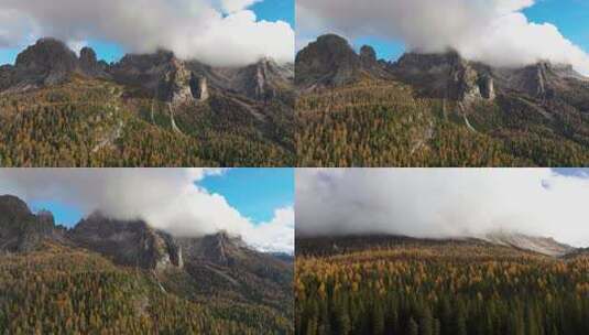 云海 山 雾气 森林 大自然 秋天高清在线视频素材下载