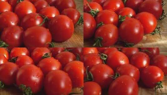 番茄西红柿特写旋转镜头高清在线视频素材下载