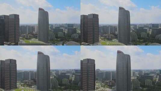 成都双子塔 双子塔 成都金融城 金融城高清在线视频素材下载