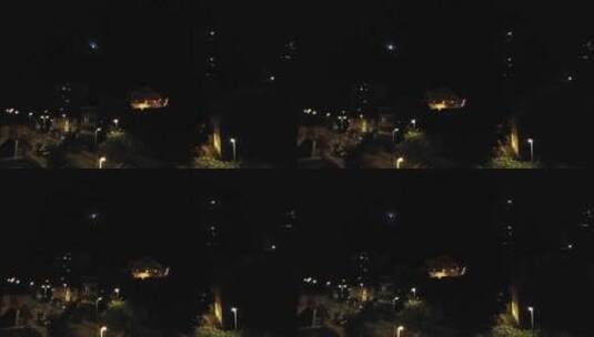 夜晚城市灯光街景航拍高清在线视频素材下载