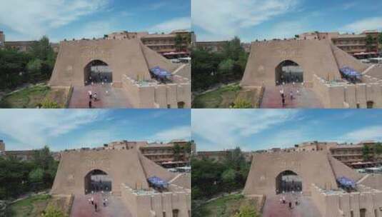 4K-航拍-新疆-喀什-古城高清在线视频素材下载