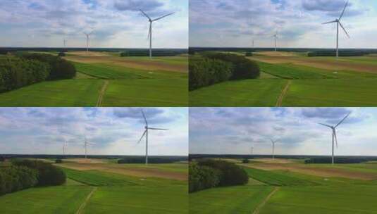 风能涡轮机高清在线视频素材下载