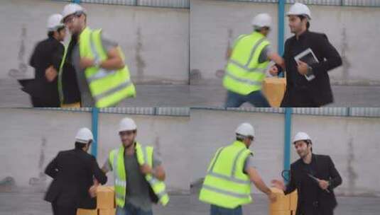 工人在工厂里跳舞高清在线视频素材下载