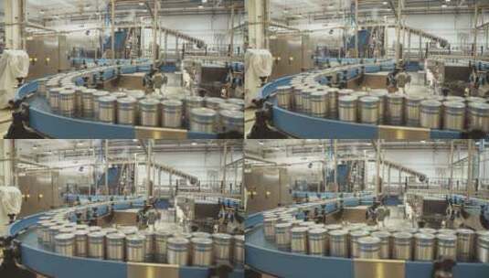 食品自动化加工厂高清在线视频素材下载