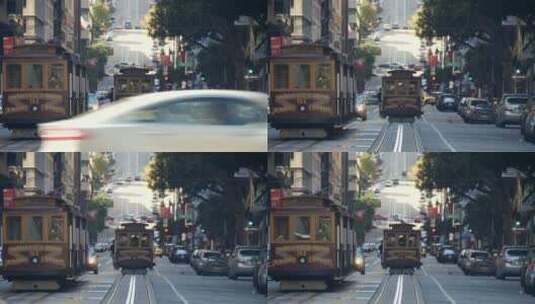 加州街道的交通高清在线视频素材下载
